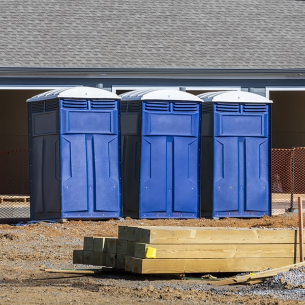 how often are the porta potties cleaned and serviced during a rental period in Cactus Flats Arizona